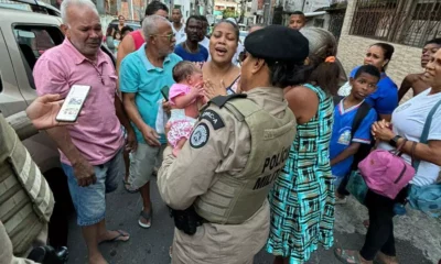 Policiamento Regional da Capital (CPRC) Atlântico realizaram o salvamento de um recém-nascido que se encontrava engasgado