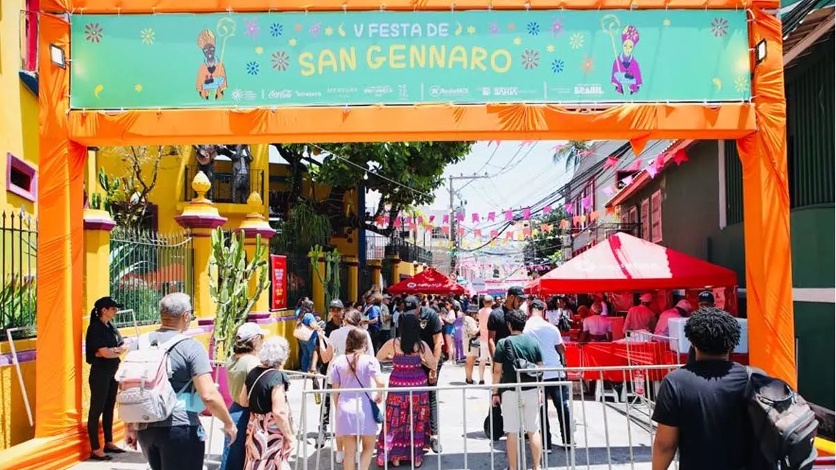 para que os visitantes pudessem degustar os mais variados pratos, de pasta fresca a gelato, na 5ª edição da Festa de San Gennaro.