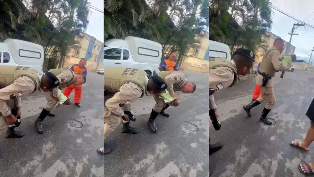 empregados na Operação Acauã realizaram o salvamento de um recém-nascido vítima de engasgo na Rua do Carimbamba, Pituaçu.