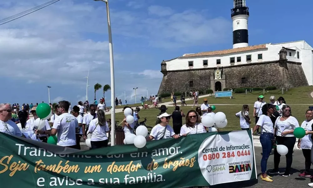 Uma caminhada no Farol da Barra, em Salvador, neste domingo (29), encerrará a campanha “Setembro Verde”, promovida pela