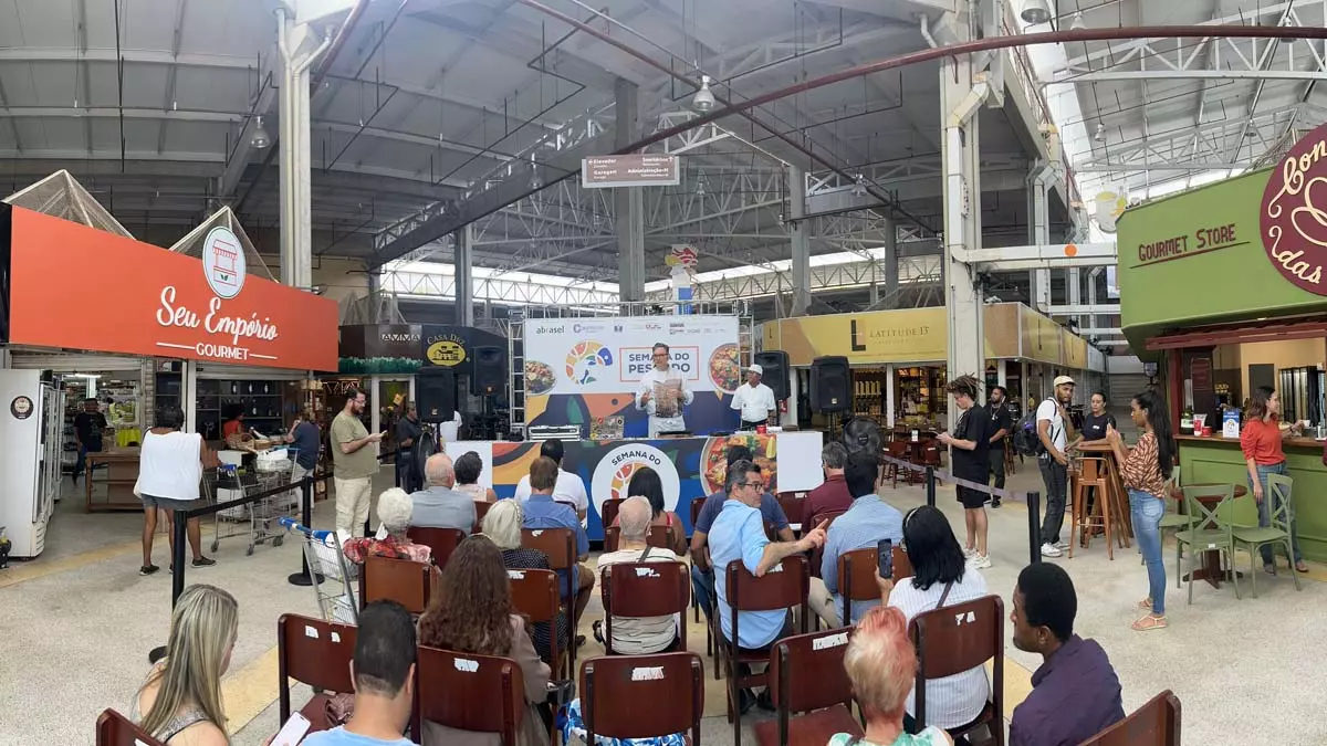 a Cozinha Show da Semana do Pescado no Mercado do Rio Vermelho (Ceasinha). Criada para difundir consumo de peixes,