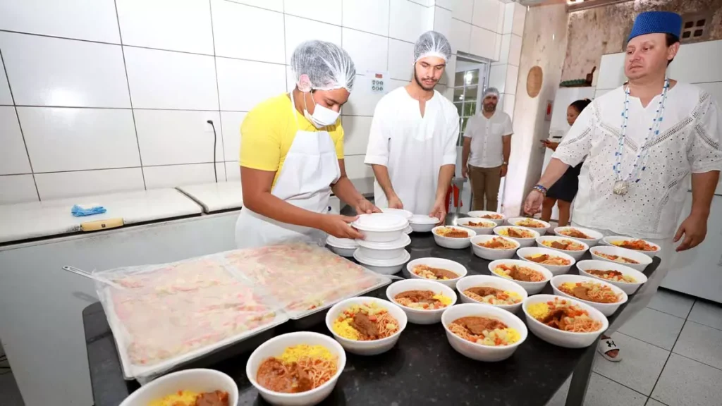 Comunitária e Solidária da Associação Beneficente, Cultural e Religiosa do Terreiro Unzó Tatêto Lembá realizada nesta sexta-feira