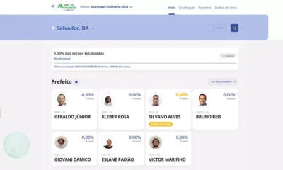 Acompanhe em tempo real a apuração das eleições municipais em toda a Bahia. Confira a votação dos seus candidatos a prefeito