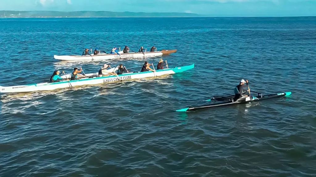 A 4ª Etapa do Campeonato Baiano de Canoa Polinésia/Va’a 2024, que acontece no município de Ilhéus, no sul da Bahia,