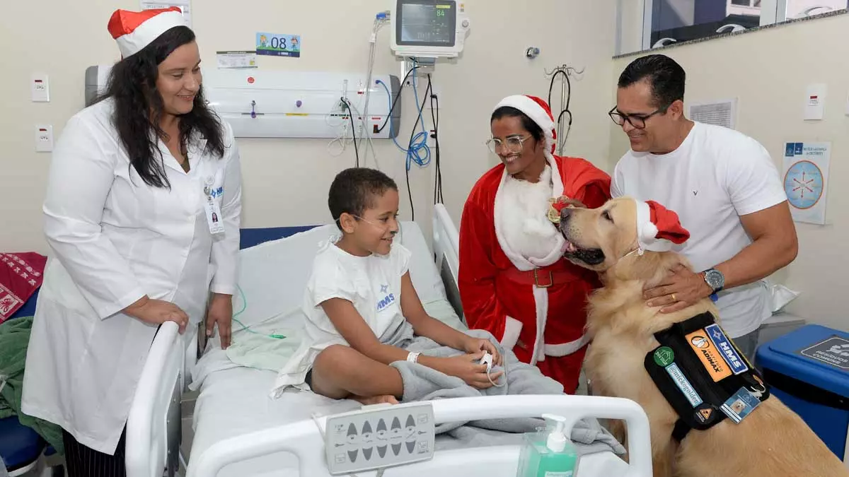 O Hospital Municipal de Salvador (HMS) proporcionou um momento especial para 40 pacientes da ala pediátrica, com uma celebração