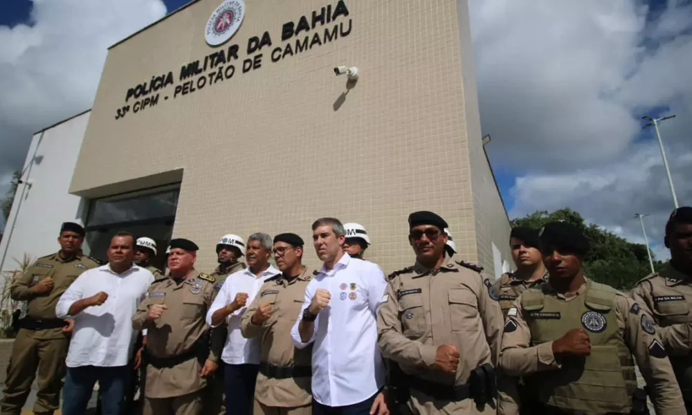 Cidade de número 300 visitada pelo governador Jerônimo Rodrigues, Camamu ganhou nesta quinta-feira (19), o novo Pelotão