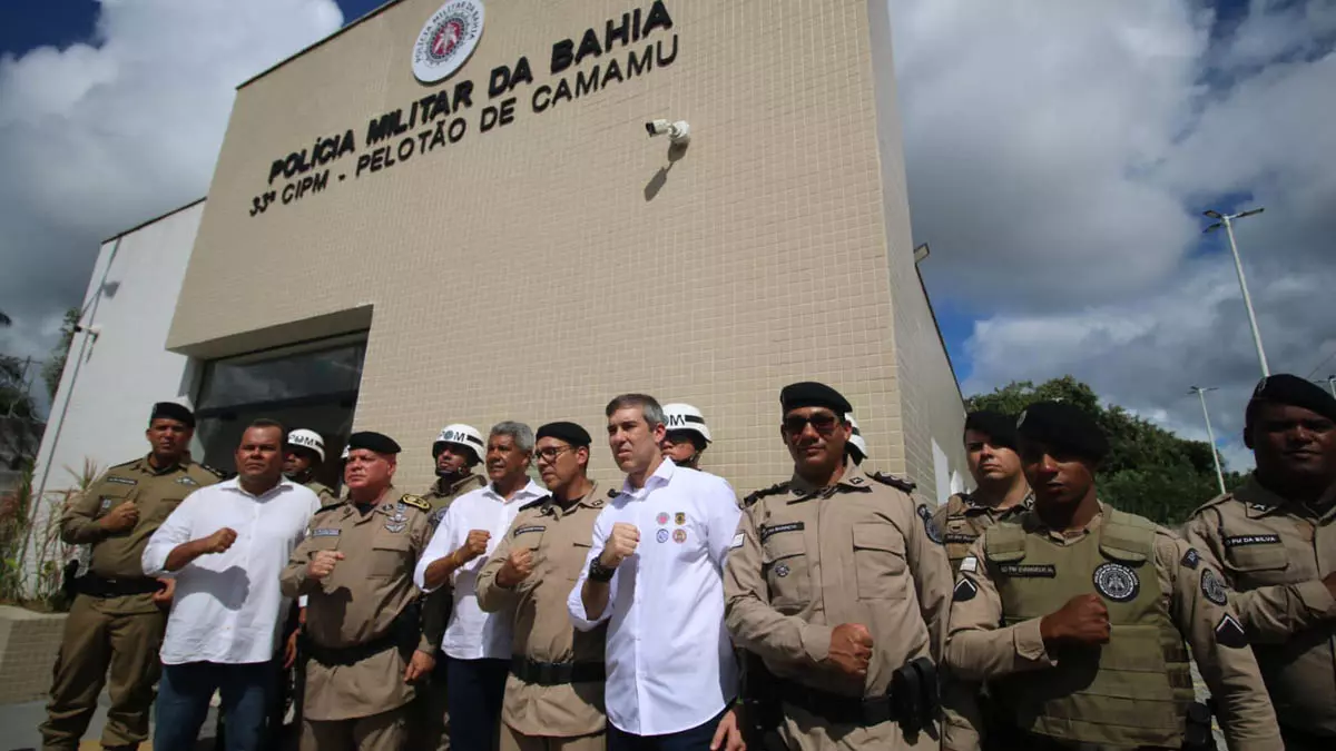 Cidade de número 300 visitada pelo governador Jerônimo Rodrigues, Camamu ganhou nesta quinta-feira (19), o novo Pelotão