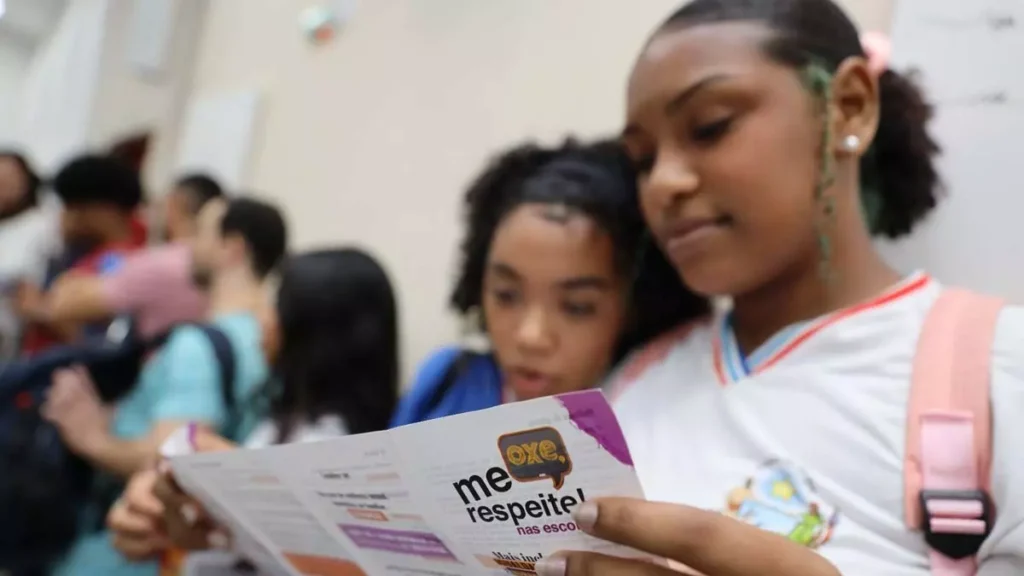 Oxe, me respeite na escola, promovido pela Secretaria das Mulheres do Estado (SPM), em parceria com a Secretaria da Educação do
