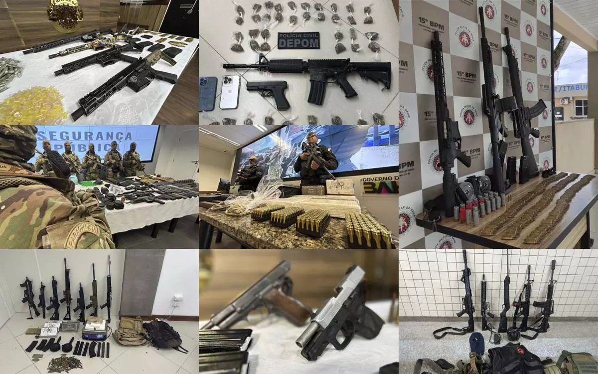 O trabalho ostensivo e de inteligência das Forças da Segurança da Bahia garantiu a retirada de circulação de mais de 6 mil armas das ruas,