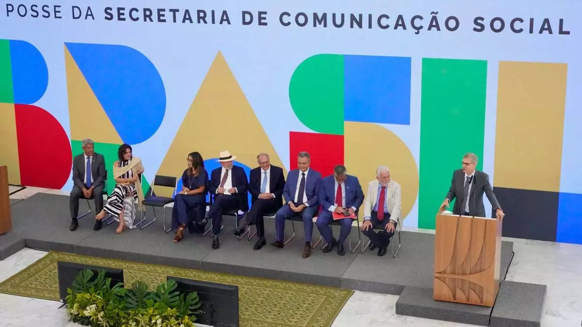 Em Brasília, nesta terça-feira (14), o governador Jerônimo Rodrigues participou da cerimônia de posse de Sidônio Palmeira