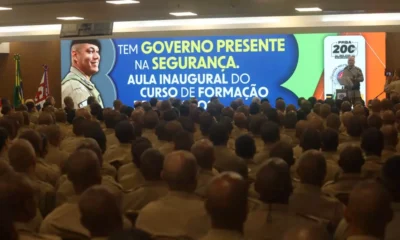 A segunda turma da formação de soldados da Polícia Militar da Bahia (PM-BA) do concurso de 2022 foi recepcionada,