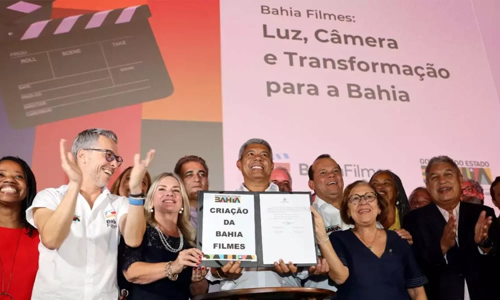 Luz, câmera e transformação! Está criada a Bahia Filmes, primeira empresa estadual do país voltada para o fomento ao audiovisual.