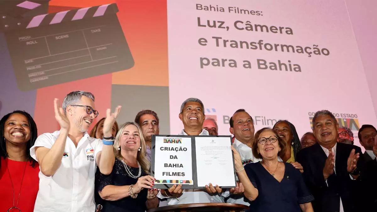 Luz, câmera e transformação! Está criada a Bahia Filmes, primeira empresa estadual do país voltada para o fomento ao audiovisual.