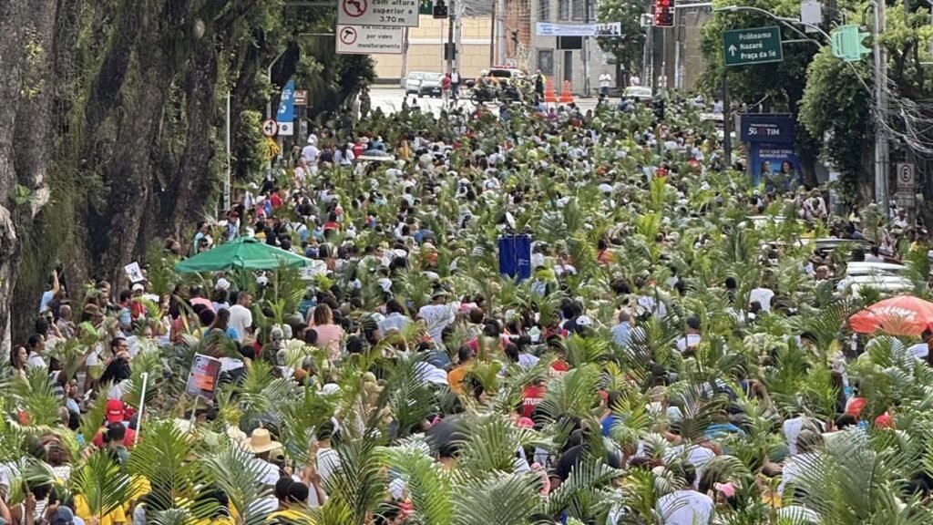 de Jesus em Jerusalém, antes da crucificação. O evento abriu as comemorações da Semana Santa e teve o apoio da Secretaria de Turismo