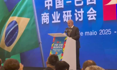O presidente Luiz Inácio Lula da Silva tem uma agenda repleta de encontros com empresários nesta segunda-feira (12), em Pequim,