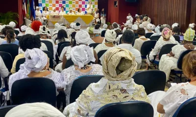 sábado (30 e 31), durante o V Encontro Nacional de Mulheres de Axé da Rede Nacional de Religiões Afro-Brasileiras e Saúde (Renafro).