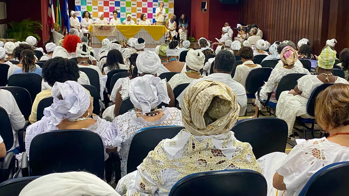 sábado (30 e 31), durante o V Encontro Nacional de Mulheres de Axé da Rede Nacional de Religiões Afro-Brasileiras e Saúde (Renafro).