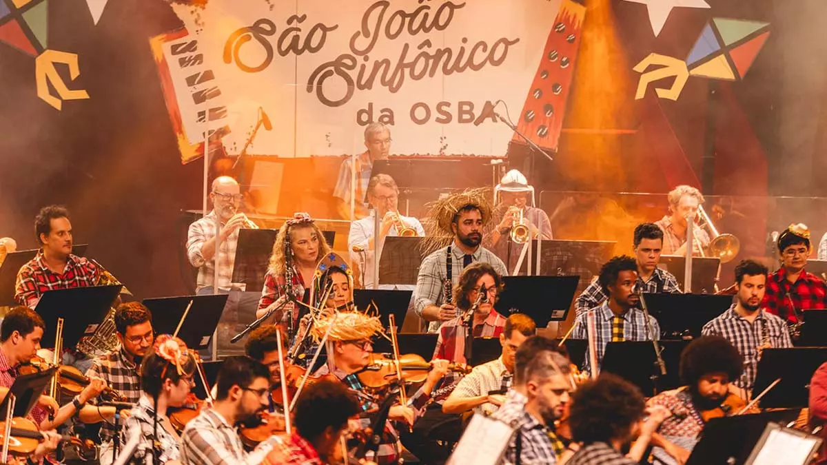 A TVE transmite ao vivo neste sábado (7), às 19h, a edição 2025 do São João Sinfônico, direto da Concha Acústica do