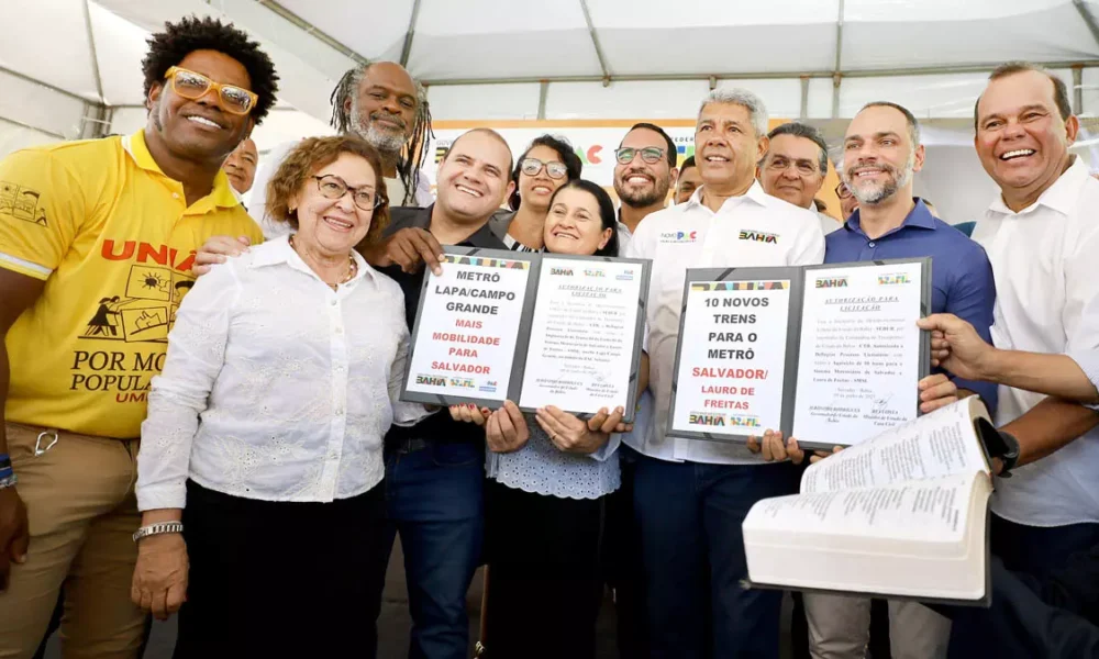 Rui Costa, autorizou a publicação dos editais de licitação para a implantação do Tramo IV da Linha 1 do Metrô, que vai