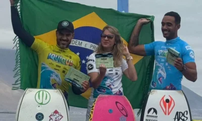O surfista de bodyboarding, Uri Valadão, foi vice-campeão da terceira etapa do World Bodyboarding Tour e com esse resultado