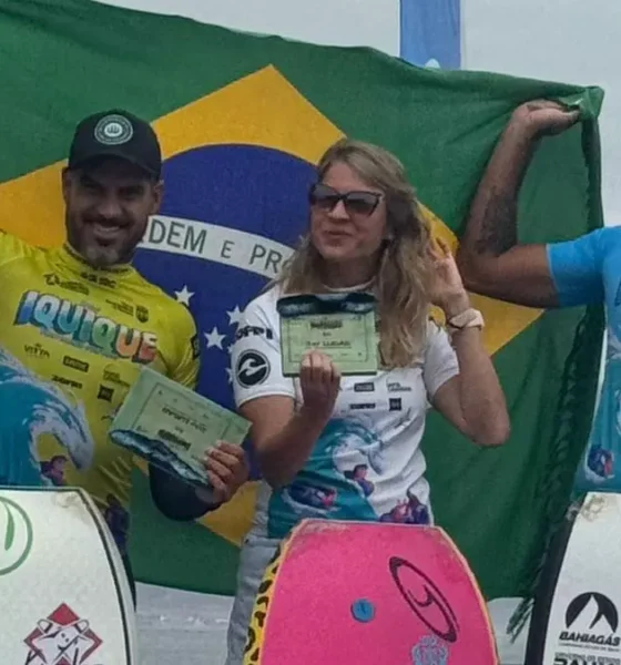 O surfista de bodyboarding, Uri Valadão, foi vice-campeão da terceira etapa do World Bodyboarding Tour e com esse resultado