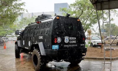 Na manhã desta sexta-feira (6), representantes das forças policiais receberam equipamentos da Secretaria da Segurança Pública