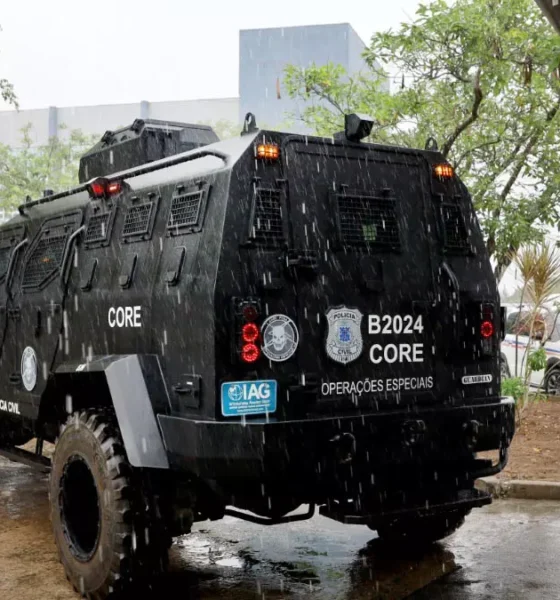Na manhã desta sexta-feira (6), representantes das forças policiais receberam equipamentos da Secretaria da Segurança Pública