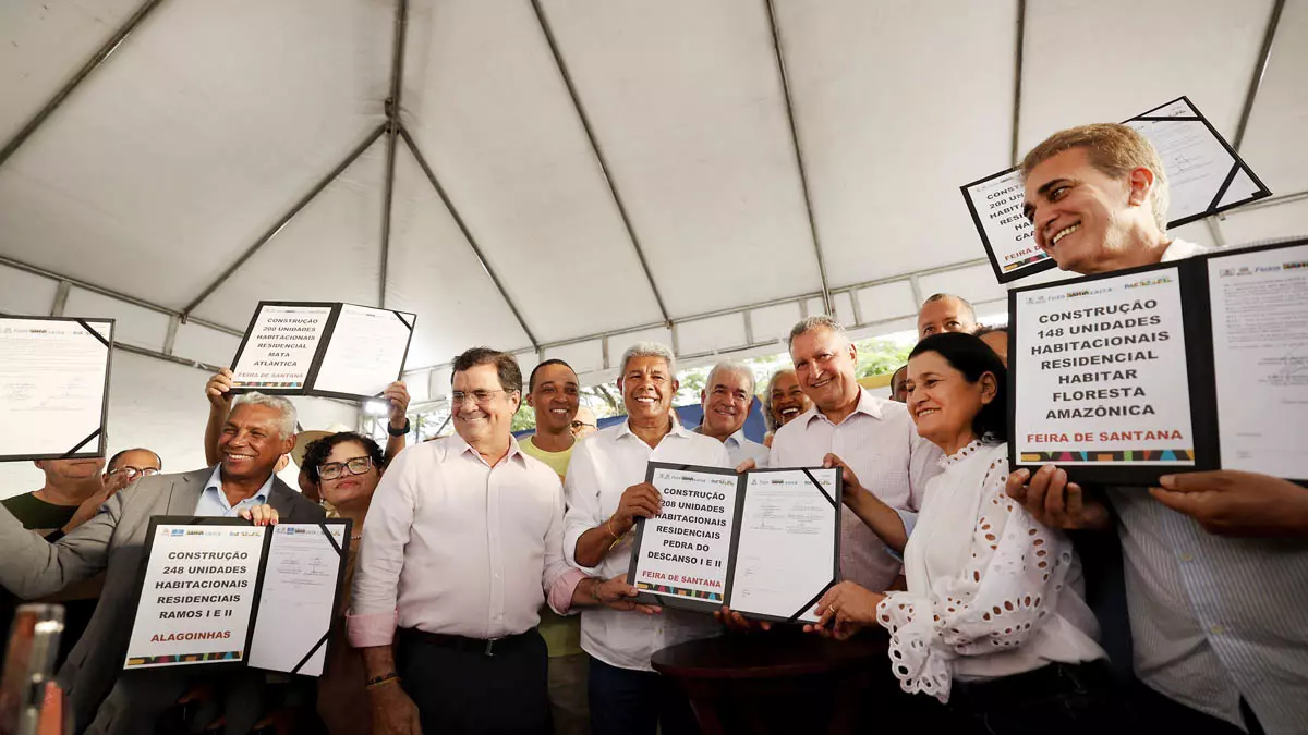Feira de Santana vai receber um importante investimento em habitação popular, com a construção de 208 novas moradias nos