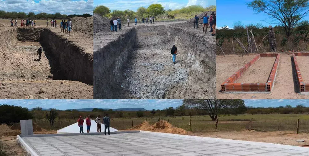 Agricultores e agricultoras familiares do município de Remanso, no norte da Bahia, estão recebendo cisternas calçadão e barreiros