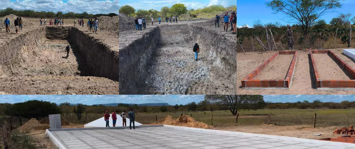 Agricultores e agricultoras familiares do município de Remanso, no norte da Bahia, estão recebendo cisternas calçadão e barreiros