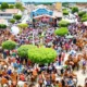 O governador Jerônimo Rodrigues esteve, neste domingo (6), no município de Curaçá, no norte da Bahia, onde participou