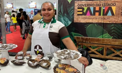 Uma das atrações do evento é a minifábrica de chocolate do Centro Estadual de Educação Profissional do Chocolate Nelson Schaun