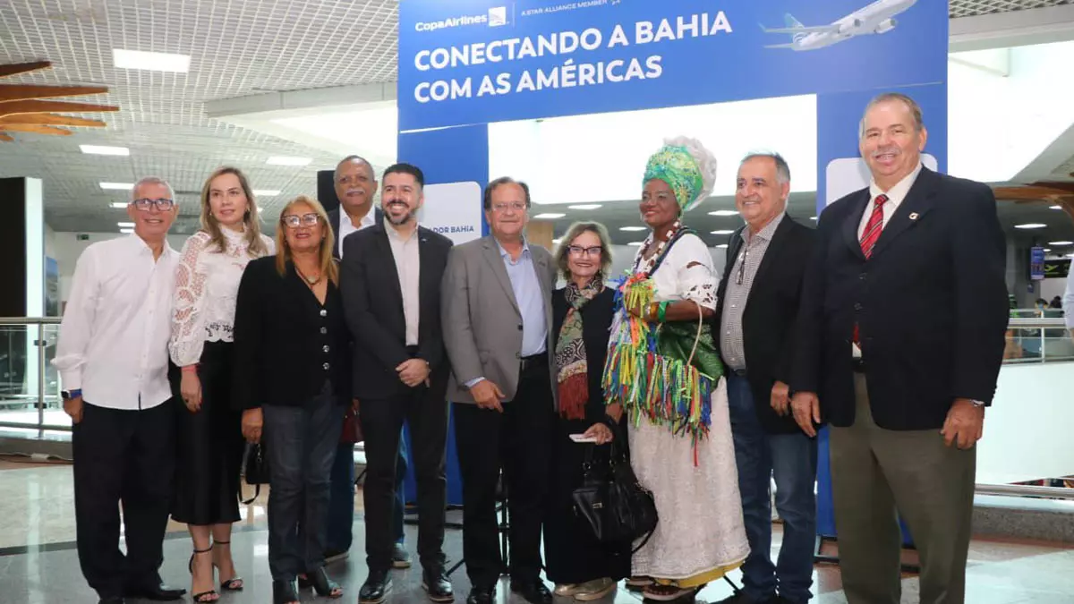 Em cerimônia realizada no aeroporto de Salvador, nesta quinta-feira (3), a Copa Airlines oficializou a retomada do voo da Cidade do Panamá
