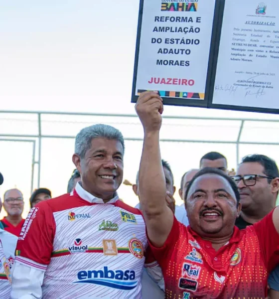 do Estádio Adauto Moraes, em Juazeiro. O anúncio foi feito durante a partida entre Juazeirense e Sergipe, pela penúltima