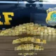 Polícia Rodoviária Federal (PRF) em Roraima apreendeu mais de 100 barras de ouro maciço, totalizando 103 kg. A apreensão ocorreu na
