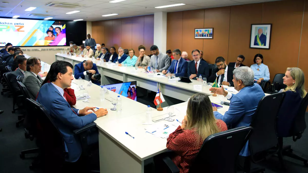 A 11ª reunião do Comitê de Governança do programa Bahia Pela Paz foi realizada nesta terça-feira (19), em Salvador,