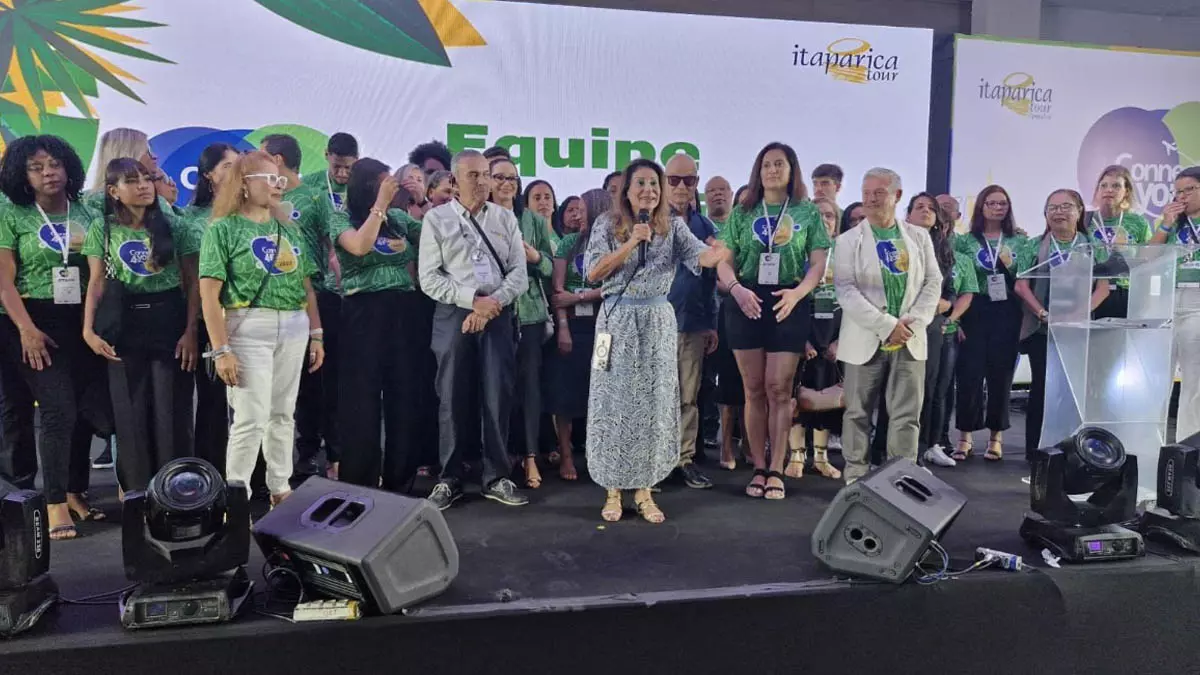 Operadora Itaparica Tour, em parceria com a Secretaria de Turismo do Estado (Setur-BA), o evento reúne 600 agentes de viagens do Brasil,