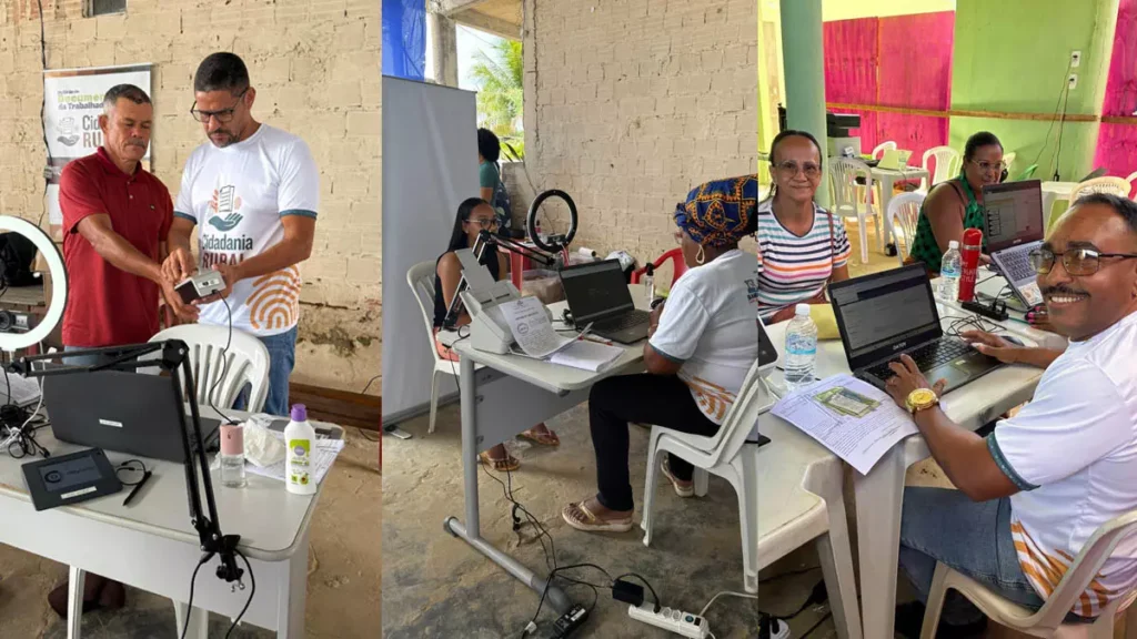 O Cidadania Rural registrou, entre os dias 27 de agosto e 05 de setembro, 1.304 atendimentos em quatro municípios
