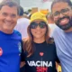 Em ato político organizado pelos movimentos sociais e partidos de esquerda em Feira de Santana, os secretários estaduais Angelo Almeida