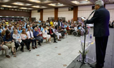 Nesta terça-feira (9), o governador Jerônimo Rodrigues participou da abertura da 7ª Conferência Estadual das Cidades