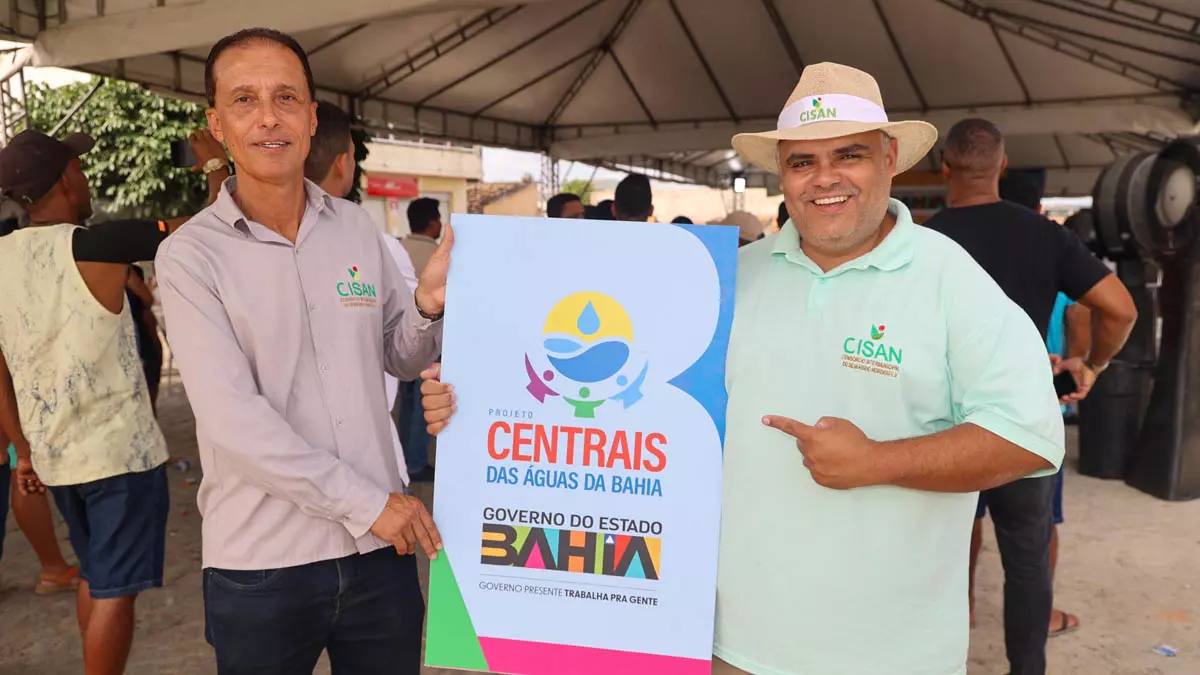 O Governo da Bahia lançou, nesta sexta-feira (19), em Ribeira do Pombal, o Projeto Centrais das Águas da Bahia, uma iniciativa