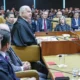 Na solenidade de posse do ministro Edson Fachin como presidente do Supremo Tribunal Federal (STF) e do Conselho Nacional de Justiça