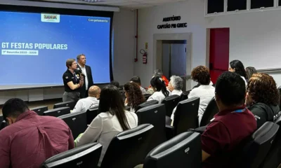 Grupo de Trabalho (GT) Festas Populares, presidido pela Secretaria da Segurança Pública. O encontro foi realizado no