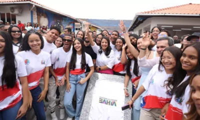 celebrou Lucas Campos, estudante do novo Colégio Estadual de Tempo Integral Monsenhor Luiz Ferreira de Brito, de São Sebastião do Passé,