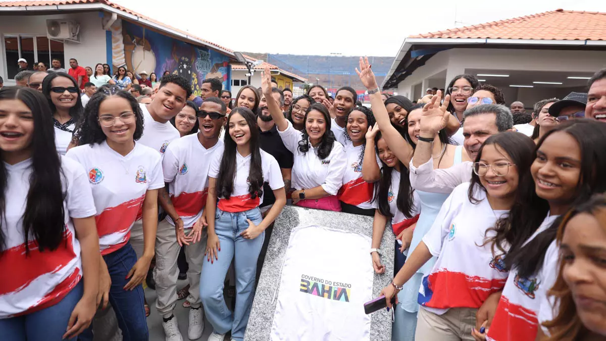 celebrou Lucas Campos, estudante do novo Colégio Estadual de Tempo Integral Monsenhor Luiz Ferreira de Brito, de São Sebastião do Passé,