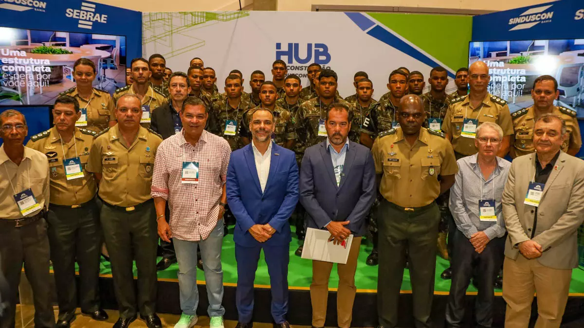 O Sindicato da Indústria da Construção do Estado da Bahia (Sinduscon-BA) e o Exército Brasileiro formalizaram, na tarde desta