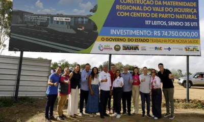 Rodrigues assinou, neste sábado (18), a ordem de serviço para a construção da Maternidade Regional do Vale do Jiquiriçá,