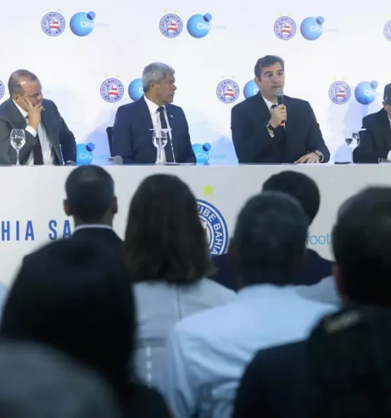 o Esporte Clube Bahia e o City Football Group lançaram oficialmente o empreendimento, um moderno centro de treinamento