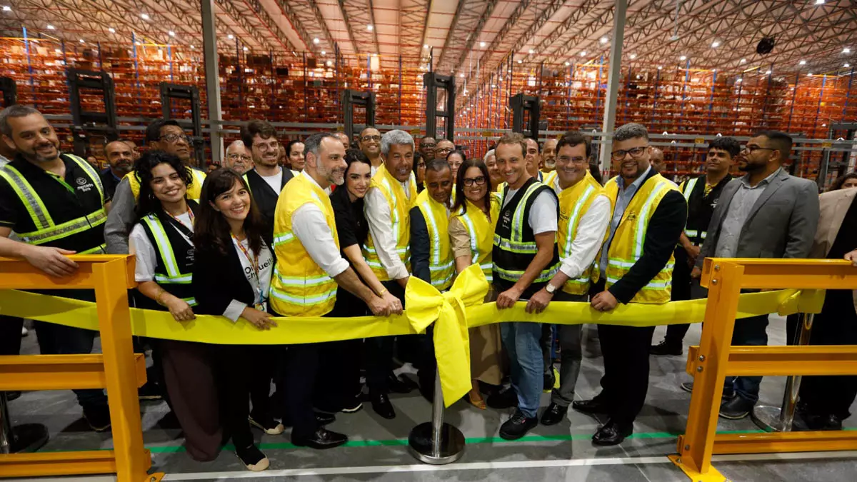 O Mercado Livre inaugurou nesta terça-feira (21) seu novo Centro de Distribuição em Simões Filho, na Região Metropolitana de Salvador.