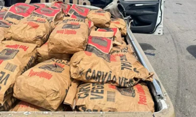 Proteção Ambiental (Coppa) apreenderam, na manhã de sábado (25), cerca de 450kg de carvão vegetal que estavam sendo comercializados